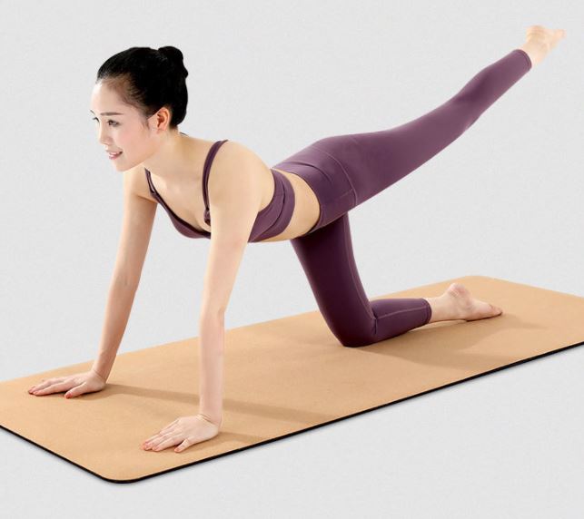 Natural soft wood yoga mat