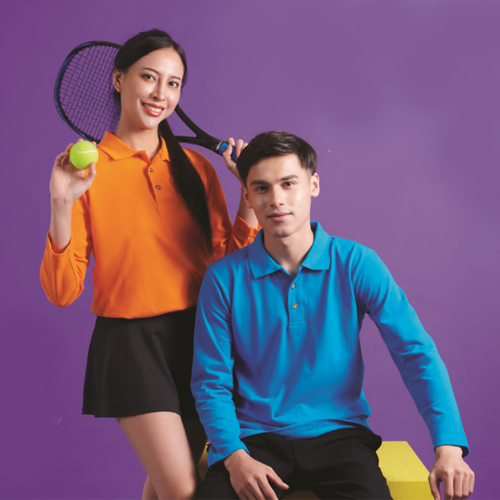 Honeycomb Polo shirt Long Sleeve HC09