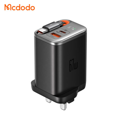 Mcdodo 67W wall charger with retractable cable
