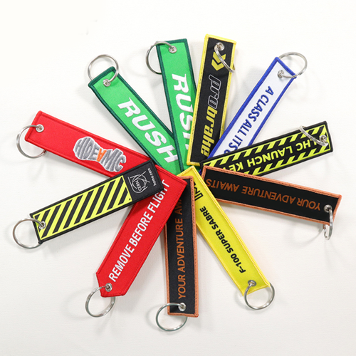 Custom fabric keychain