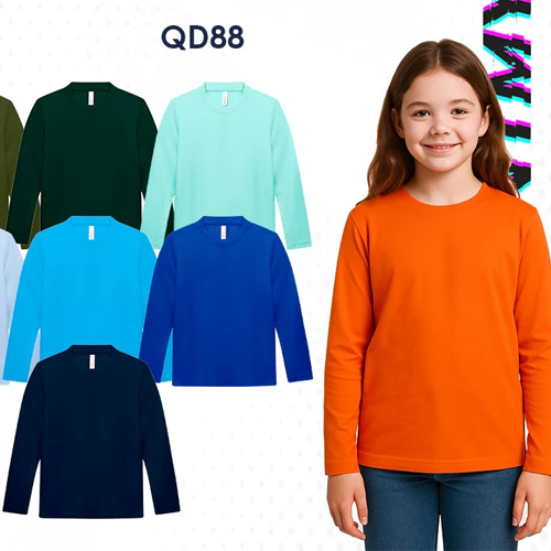 Dry fit children long sleeve t-shirt QD88