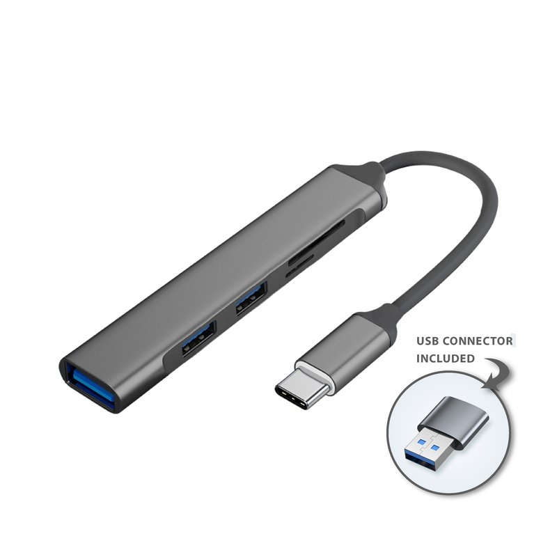 USB Hub With Card Reader HUB02